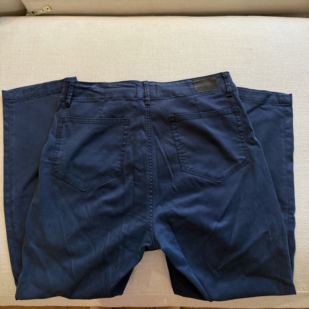 PAIGE women’s Drew Ankle Slim Straight Chino pants Navy size 29 - Picture 5 of 8